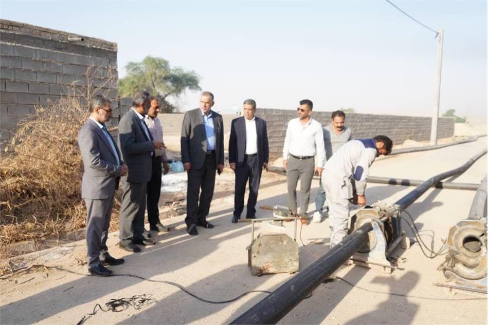 بازدید مشترک از طرح های عمرانی آبرسانی غیزانیه