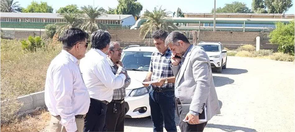 بازدید مجری طرح آبرسانی از تصفیه‌خانه شرکت فولاد خوزستان