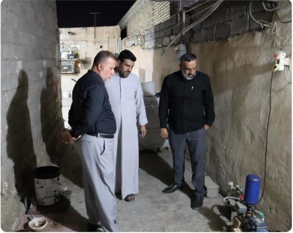 حضور شبانه مدیرعامل آبفا اهواز در شهرستان کارون برای اطمینان از پایداری آب و آرامش شهروندان