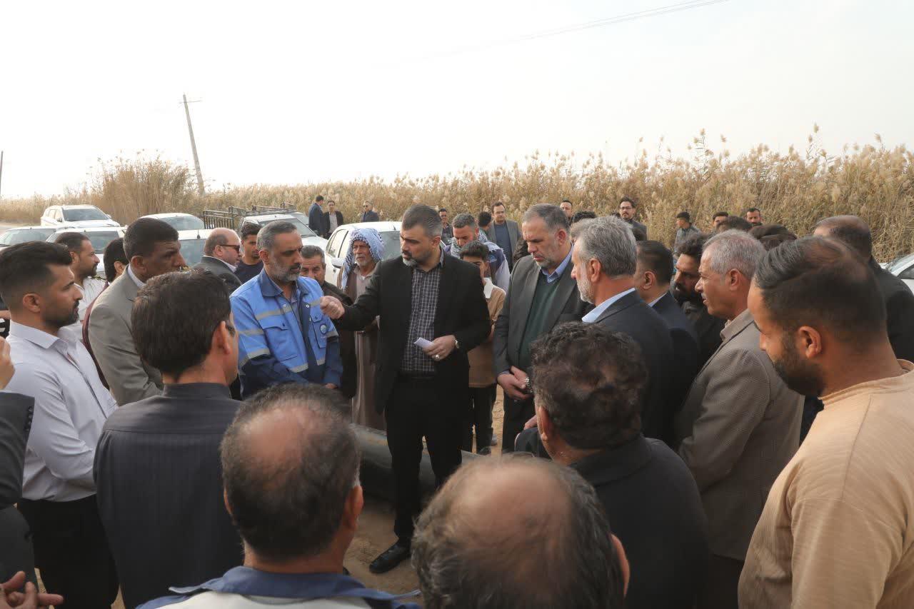 آیین کلنگ‌زنی پروژه آبرسانی به روستاهای حلاف2