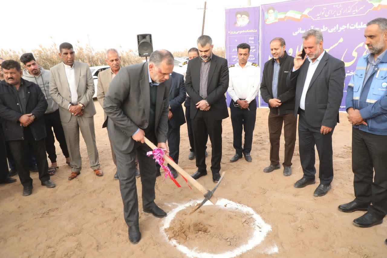 آیین کلنگ‌زنی پروژه آبرسانی به روستاهای حلاف4