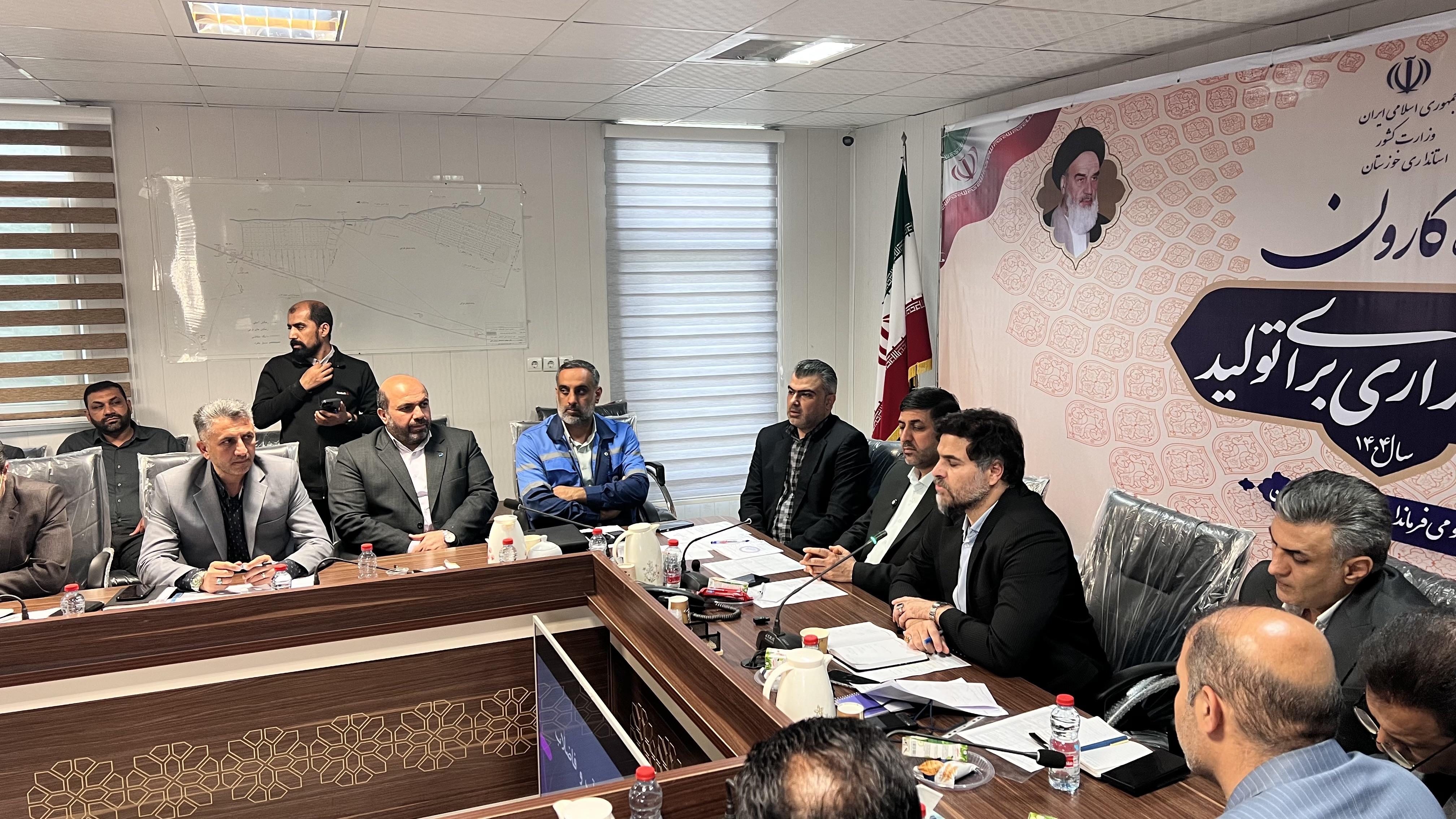 نشست بررسی و پیگیری مشکلات آب و فاضلاب شهرستان کارون برگزار شد4
