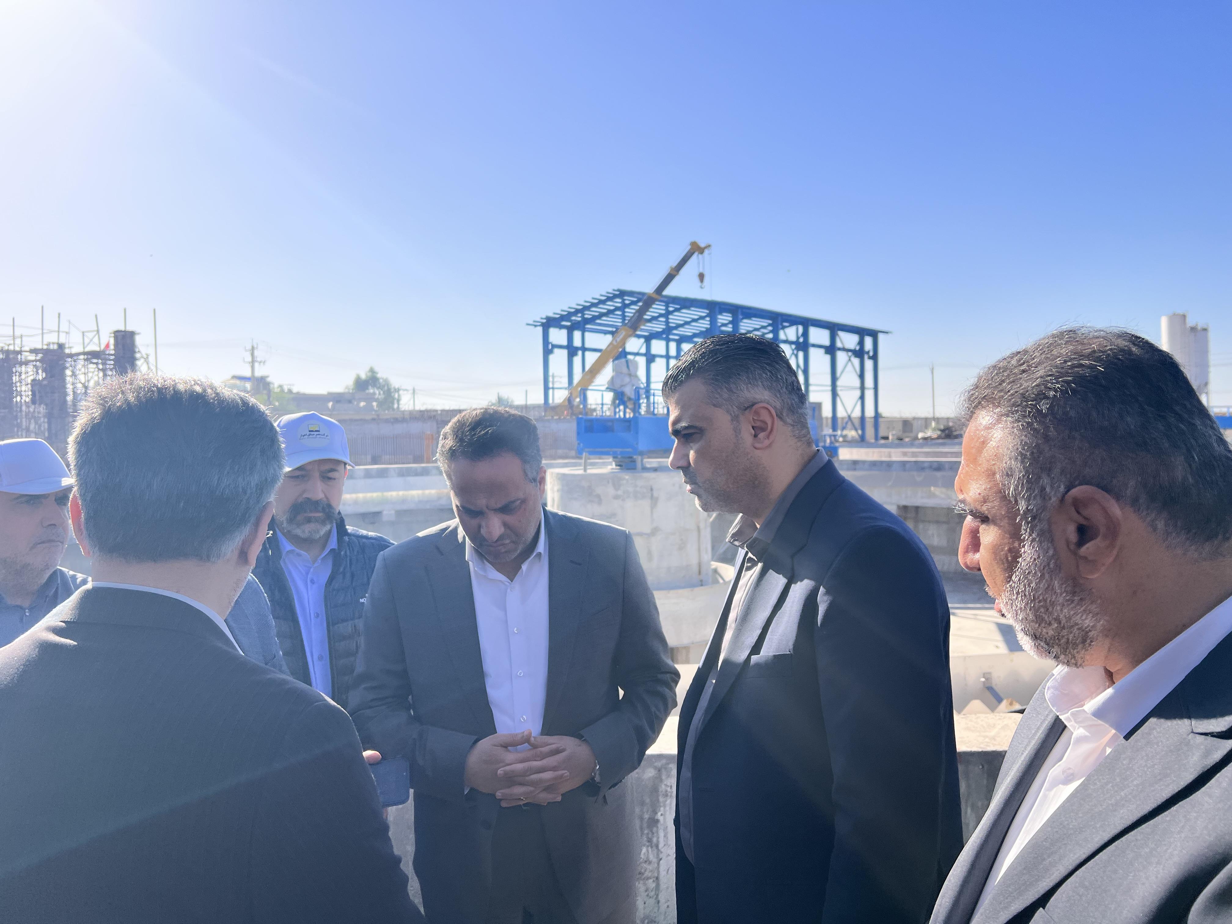 بازدید مدیرعامل شرکت مهندسی آبفا کشور از تصفیه‌خانه فاضلاب غرب اهواز11