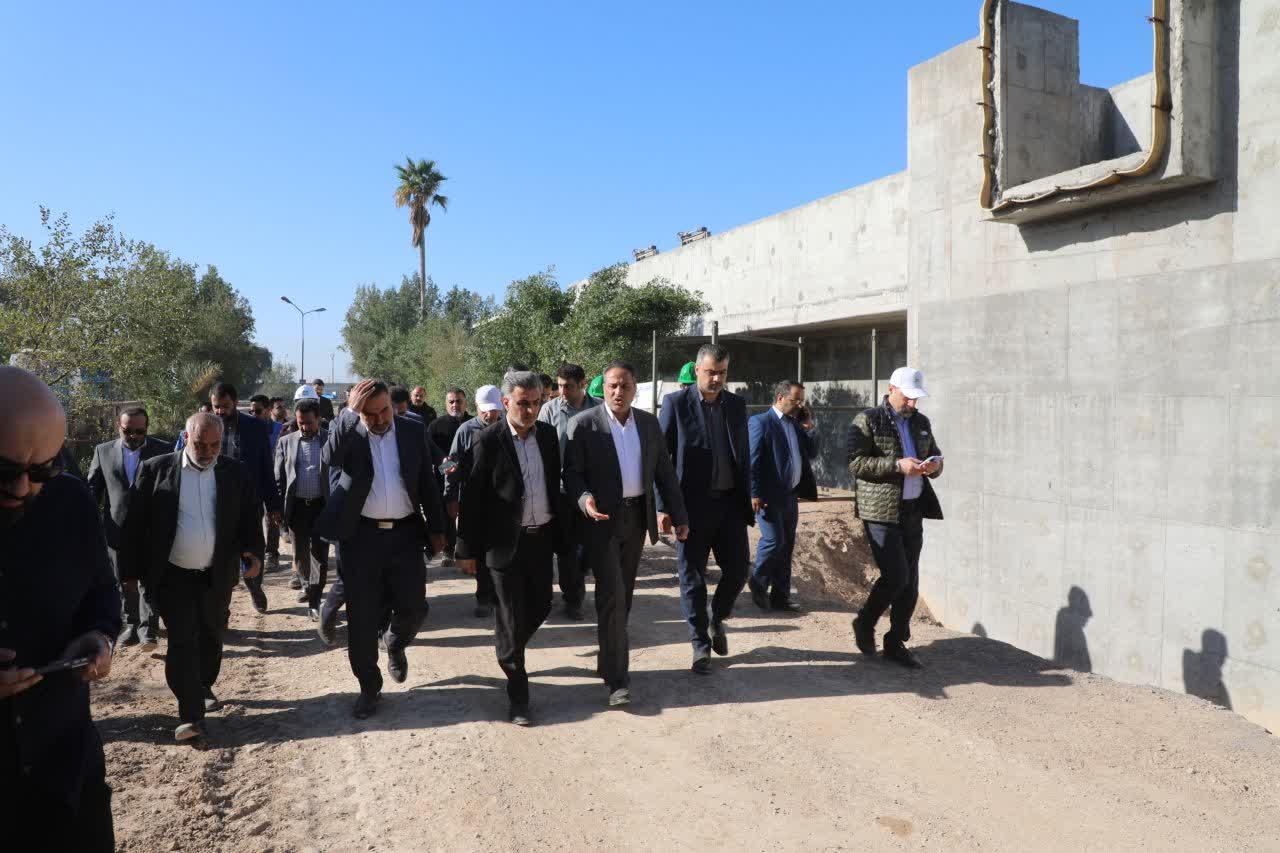 بازدید مدیرعامل شرکت مهندسی آبفا کشور از تصفیه‌خانه فاضلاب غرب اهواز7