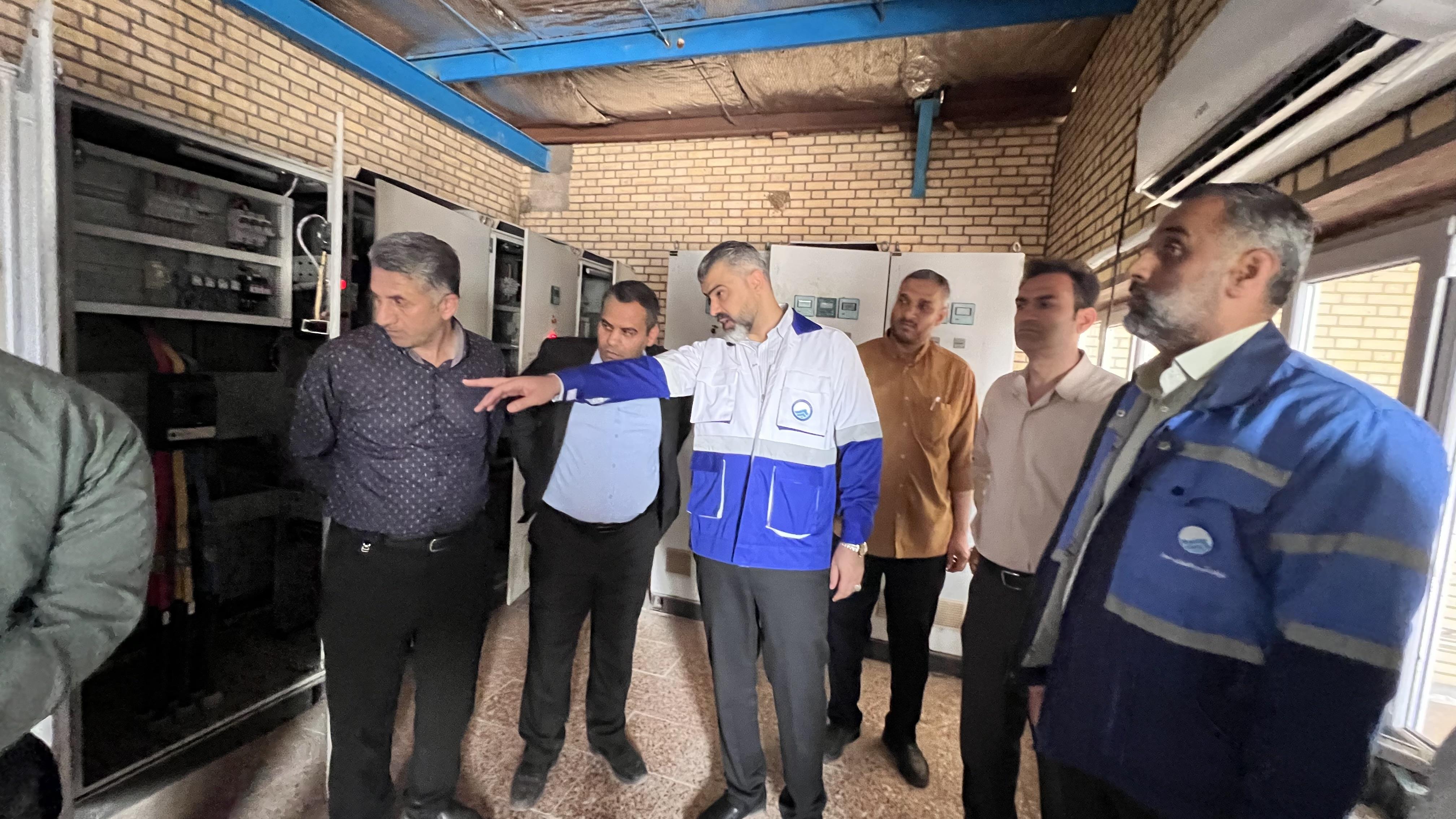 بازدید مهندس عبیداوی از تصفیه‌خانه‌های شهرستان باوی2
