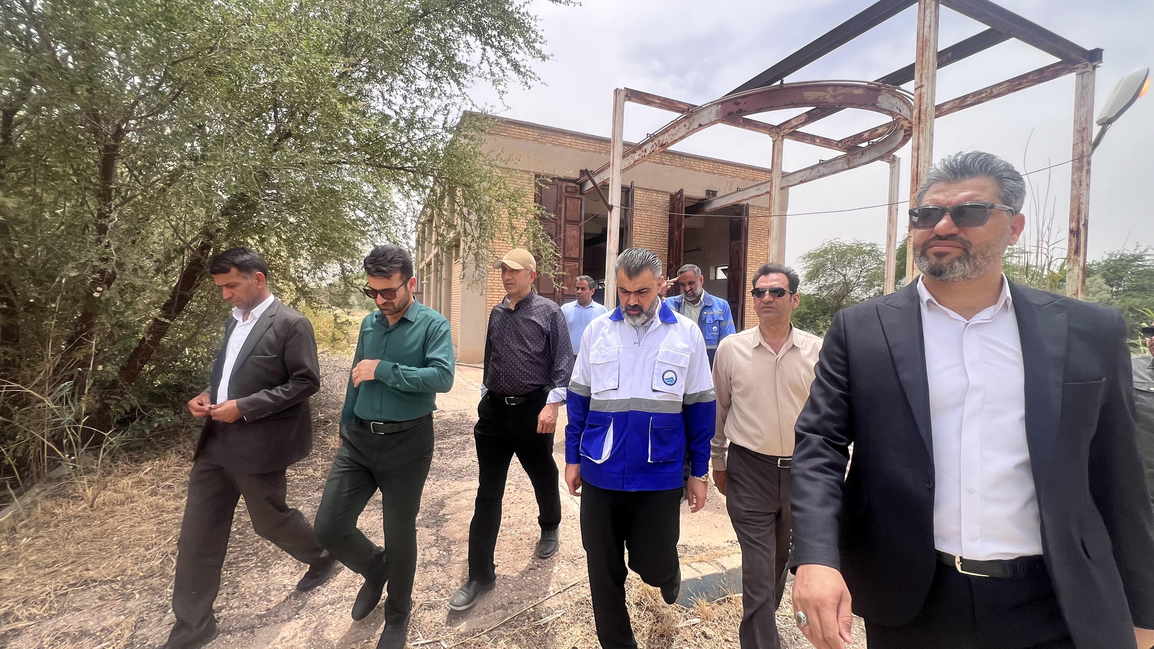بازدید مهندس عبیداوی از تصفیه‌خانه‌های شهرستان باوی4