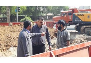 بازدید مدیرعامل آبفا اهواز از روند اجرای طرح جامع فاضلاب در منطقه ملی راه