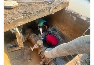 تعمیر شیرخط ۴۰۰ میلی‌متری پردیس انجام شد