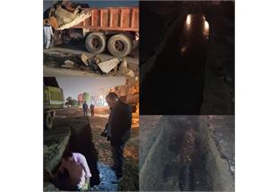 حفاری و اصلاح خط فاضلاب بلوار پاسداران