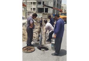 اصلاح خطوط فرسوده فاضلاب در منطقه ۴ 1