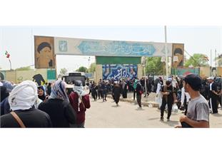 خدمات‌رسانی شرکت آبفا اهواز به زائران خارجی در شهرستان حمیدیه