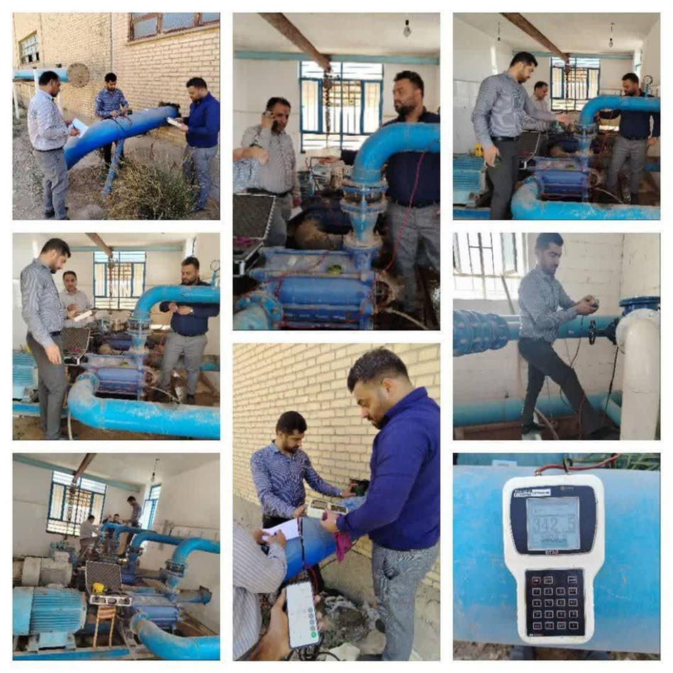 انجام عملیات دبی‌سنجی تأسیسات آبرسانی شهرستان حمیدیه