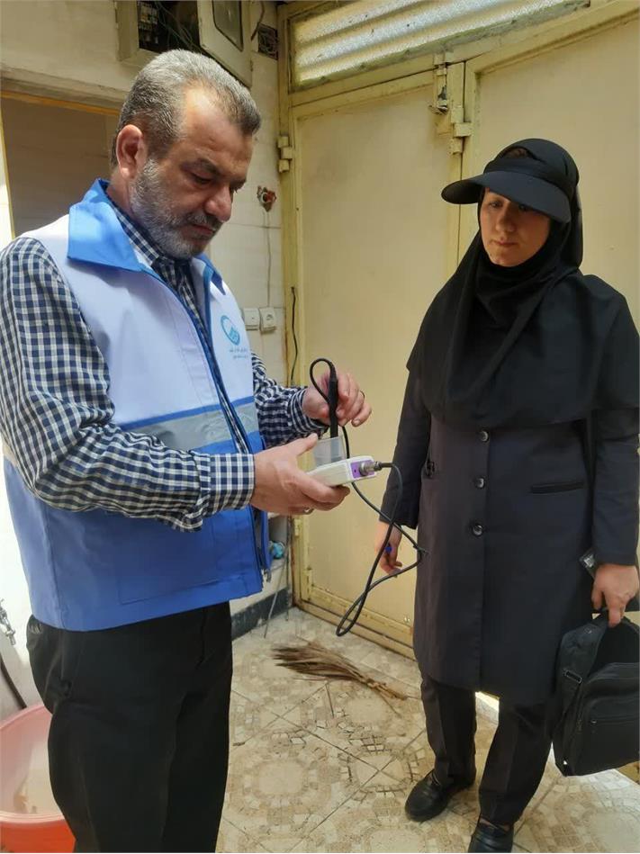 بازرسی کیفیت آب آشامیدنی در مناطق شرق اهواز