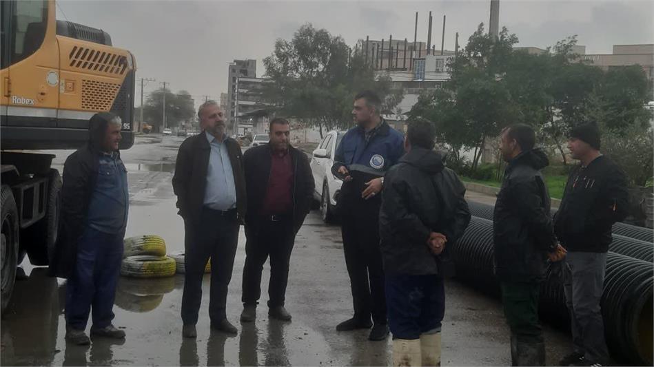 بازدید مهندس عبیداوی از روند اصلاح خط ۶۰۰م.م کوی نیرو