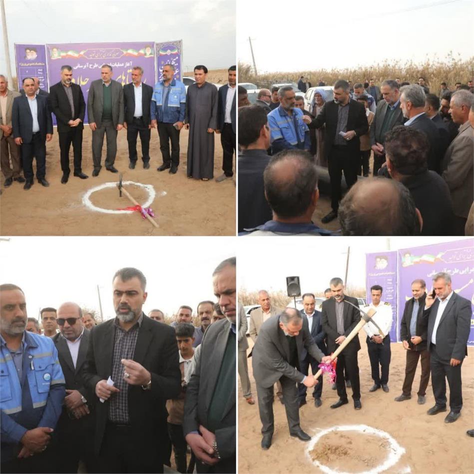 کلنگ پروژه آبرسانی به روستاهای حلاف به زمین خورد