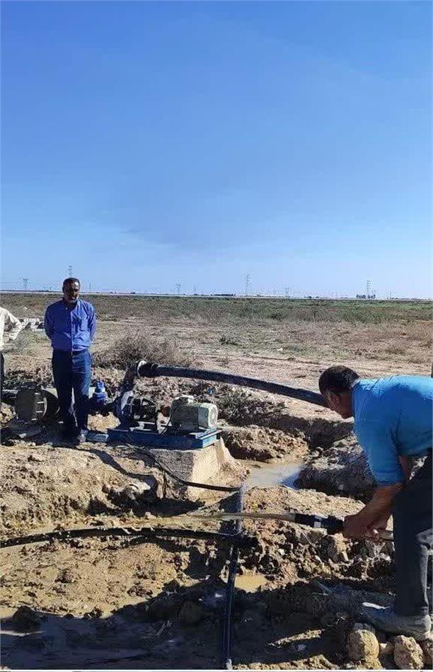 رفع مشکل افت فشار و قطع آب در روستای قلعه طرفی کارون