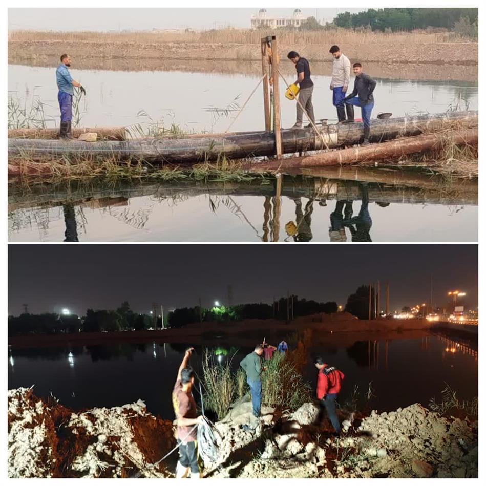 تعمیر خط انتقال ۵۰۰ میلی‌متری آب در مسیر کانال سلمان