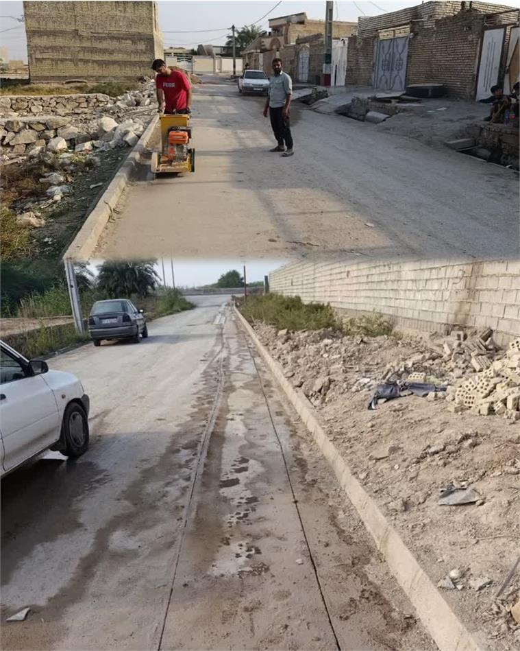 آغاز عملیات توسعه شبکه و تقویت فشار آب روستای اُم‌البنین