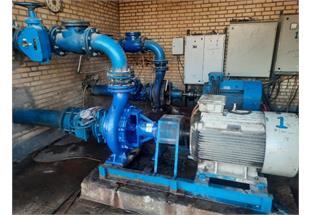 نصب یک دستگاه پمپ جدید در ایستگاه آبرسانی پیچ‌کارون اهواز