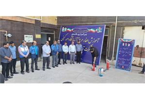 مانور اطفای حریق در آزمایشگاه مرکزی شرکت آبفا اهواز 2