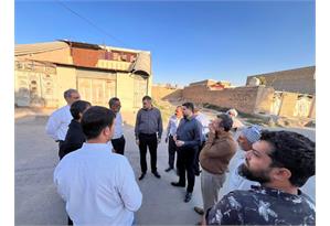 بازدید میدانی مدیرعامل شرکت آبفا اهواز از محلات شهرستان کارون3