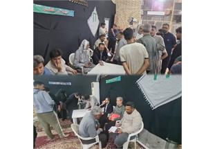 برگزاری میز خدمت شرکت آبفا اهواز در مسجد امام هادی«ع»