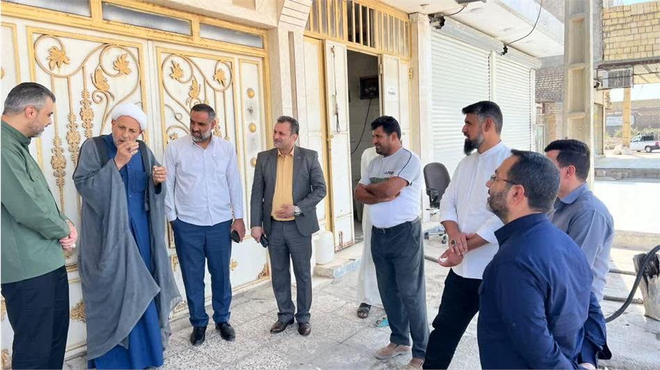 حضور میدانی مدیرعامل شرکت آب و فاضلاب اهواز در منطقه گلدشت