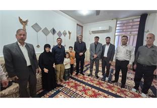 دیدار مدیرعامل آبفا اهواز با خانواده همکار زنده‌یاد خالد سرخه