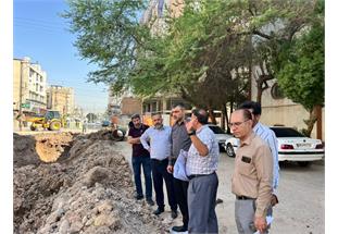 رفع مشکل چندین‌ساله فاضلاب خیابان اسفند واقع در منطقه گلستانِ اهواز