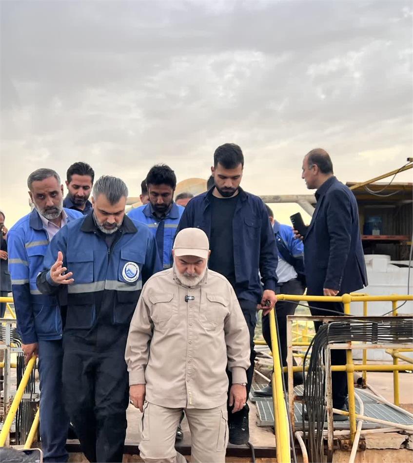 بازدید استاندار از تصفیه‌خانه شهید محمدی