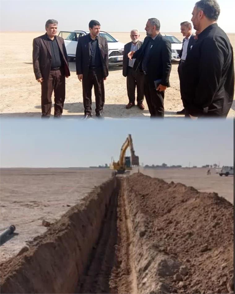 رفع تنش آبی در روستای سلمانه