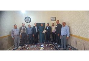 دیدار مدیر و کارکنان آبفا باوی با همکار جانباز دوران دفاع مقدس