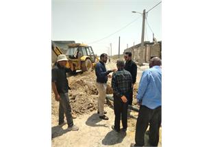 اجرای عملیات توسعه شبکه آبرسانی در شهر ملاثانی