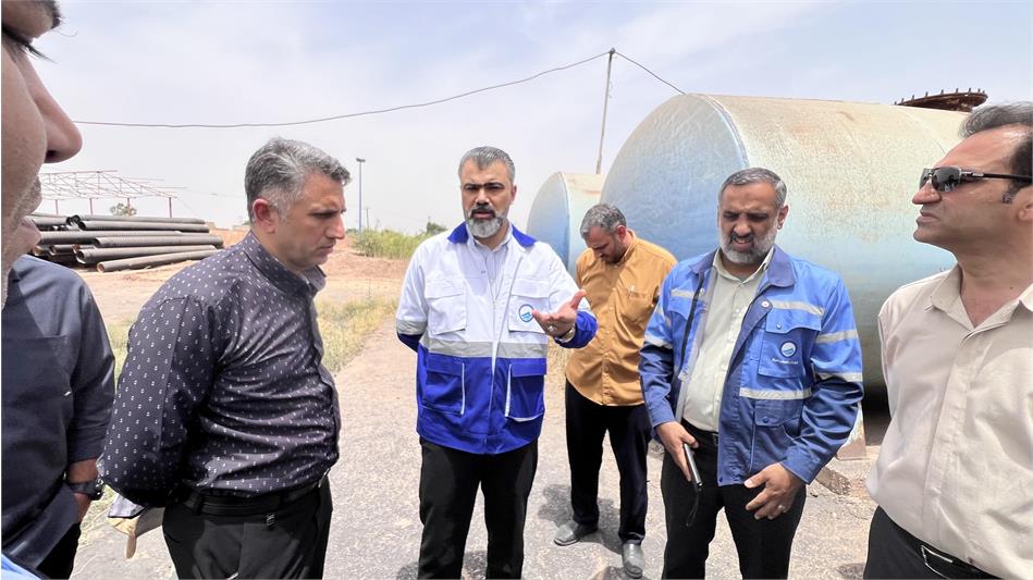 بازدید مهندس عبیداوی از تصفیه‌خانه‌های شهرستان باوی