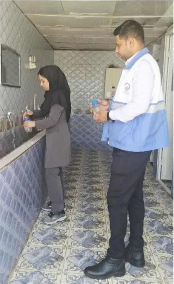 بازدید مشترک از تأسیسات آبرسانی شهرستان حمیدیه