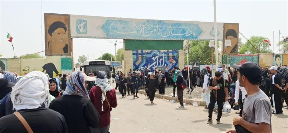 خدمات‌رسانی شرکت آبفا اهواز به زائران خارجی در شهرستان حمیدیه