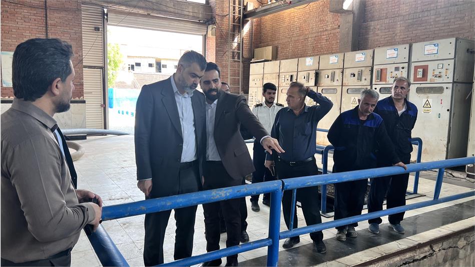 بازدید مهندس عبیداوی از تصفیه‌خانه آب شهید منجزی
