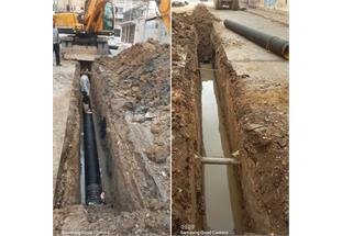 اصلاح شبکه فاضلاب خیابان آنزان