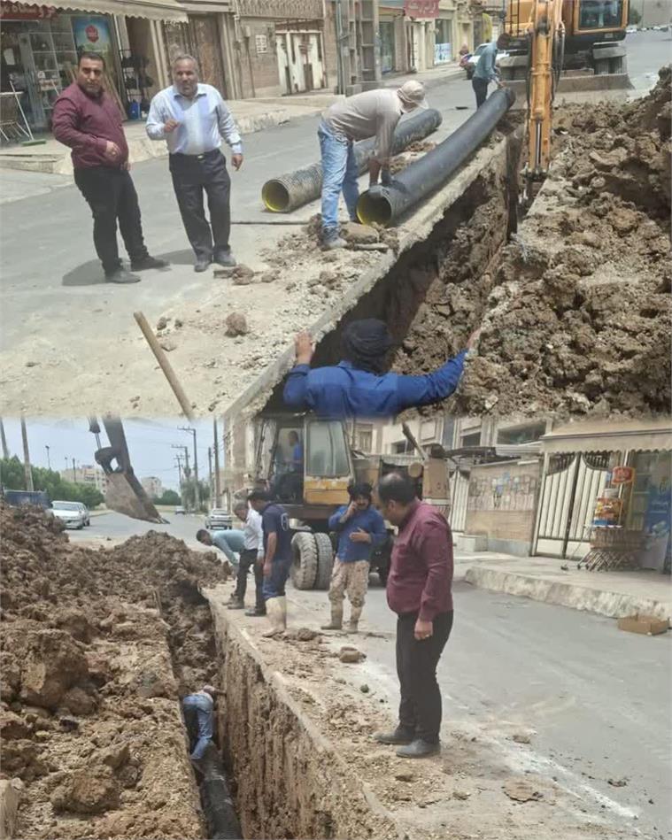 اصلاح خطوط فاضلاب در منطقه یک