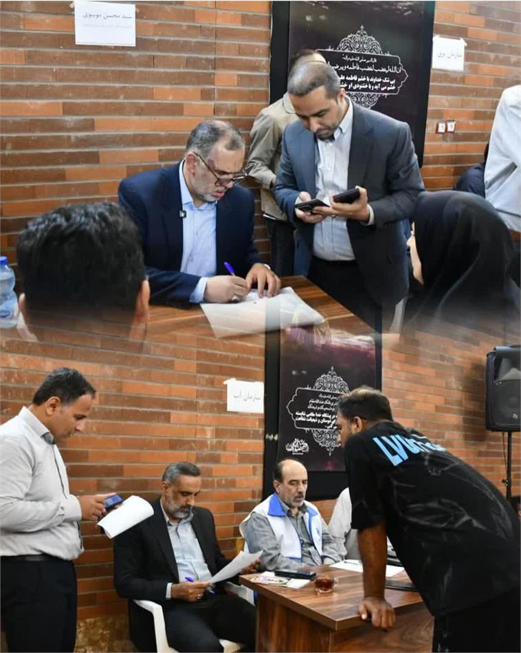 برگزاری میز خدمت شرکت آبفا اهواز در منطقه منبع آب