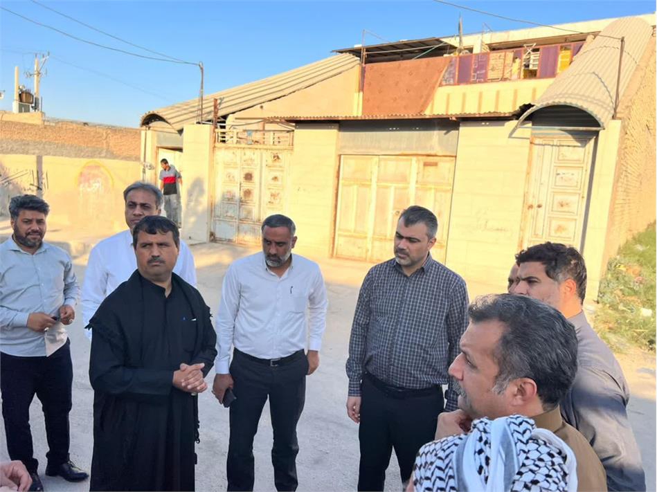 بازدید میدانی مدیرعامل شرکت آبفا اهواز از محلات شهرستان کارون