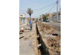 پیشرفت ۳۰ درصدی پروژه آبرسانی به منطقه نورآباد زرگانِ اهواز