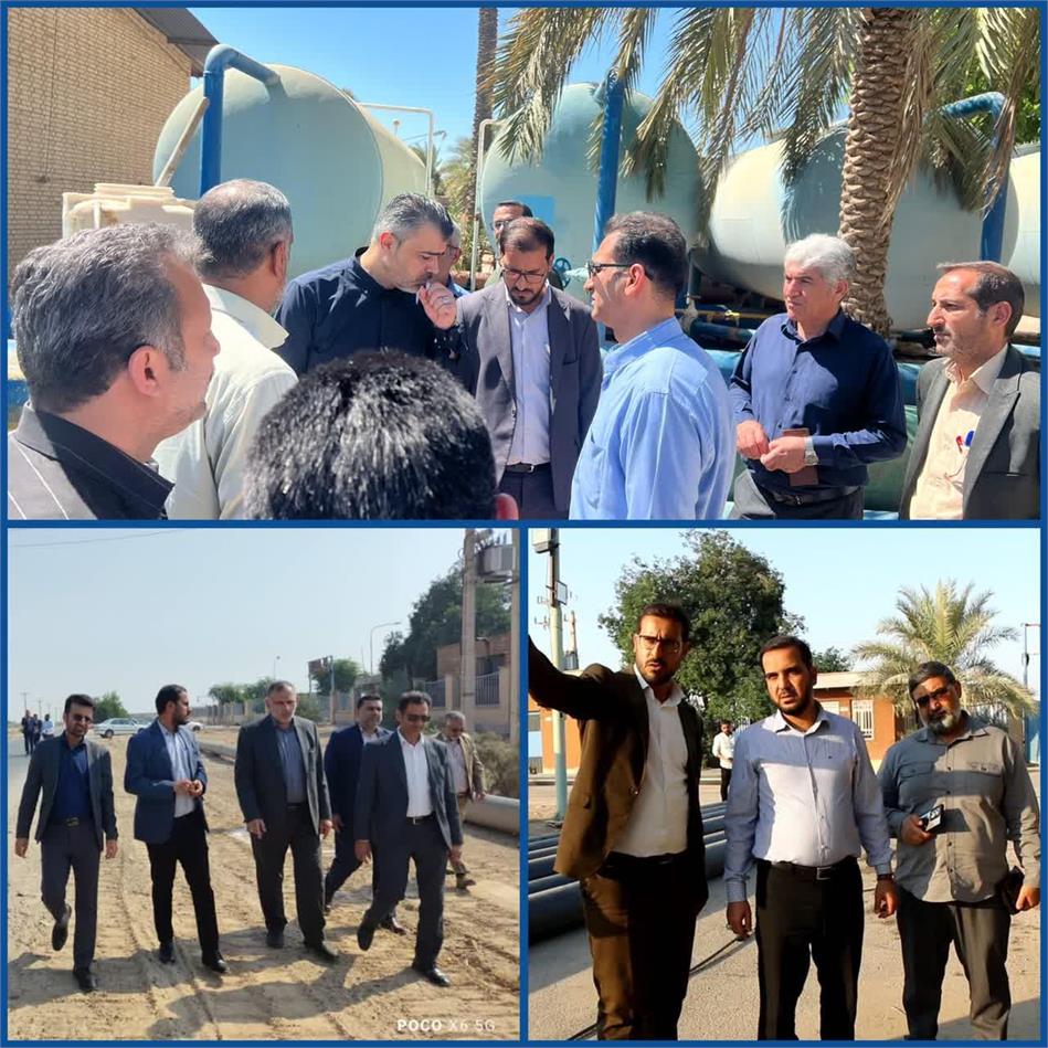 آغاز عملیات اجرایی خط انتقال سه کیلومتری آب خام تأسیسات شهدای ام‌الغریب