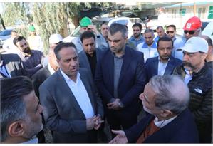 بازدید مدیرعامل شرکت مهندسی آبفا کشور از تصفیه‌خانه فاضلاب غرب اهواز1