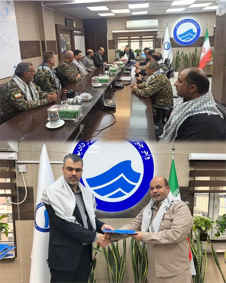 نشست صمیمانه بسیجیان با مدیرعامل شرکت آب و فاضلاب اهواز