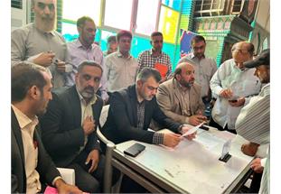 حضور مدیرعامل شرکت آب و فاضلاب اهواز در میز خدمت نماز جمعه