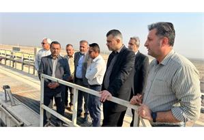 بازدید مدیرعامل شرکت آب و فاضلاب اهواز از تصفیه‌خانه فاضلاب شرق3