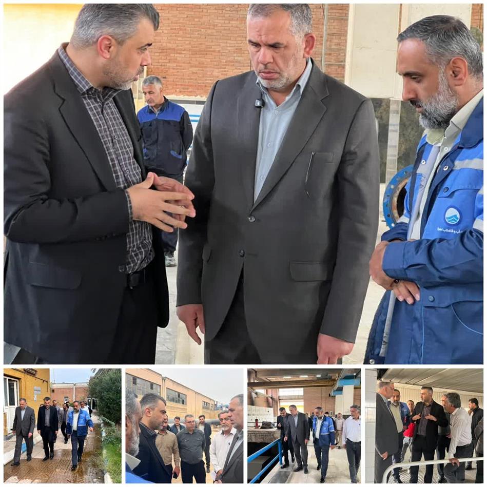 بازدید نماینده مردم اهواز از تصفیه‌خانه آب شهید منجزی