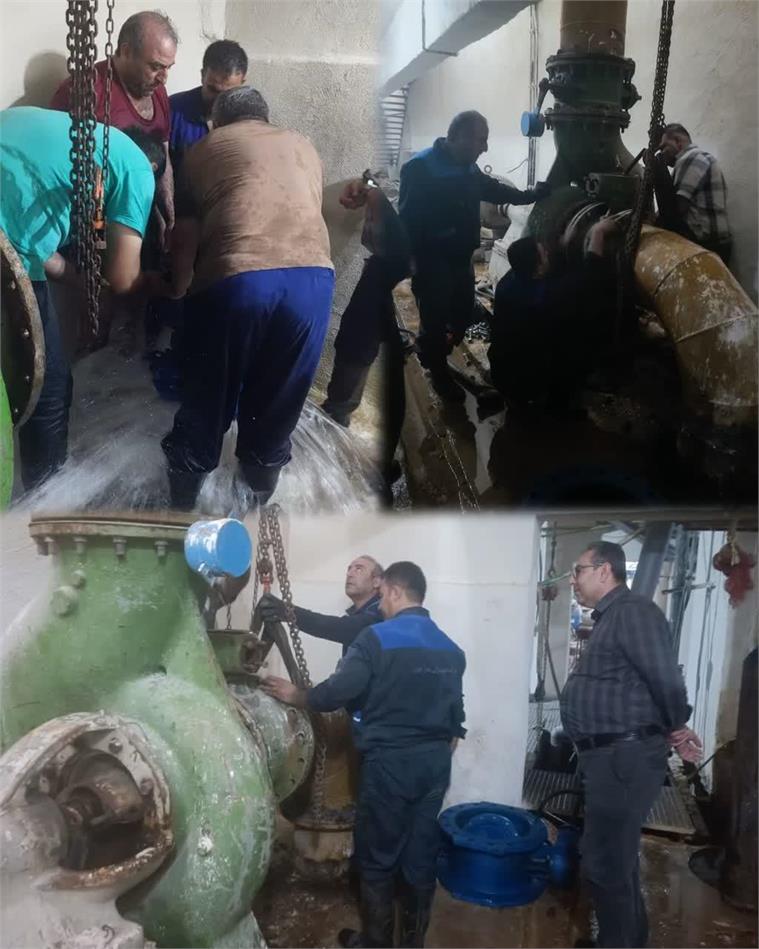 ابتکار و اجرای عملیات پُرخطر توسط متخصصان شرکت آبفا اهواز