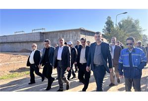 بازدید مدیرعامل شرکت مهندسی آبفا کشور از تصفیه‌خانه فاضلاب غرب اهواز10